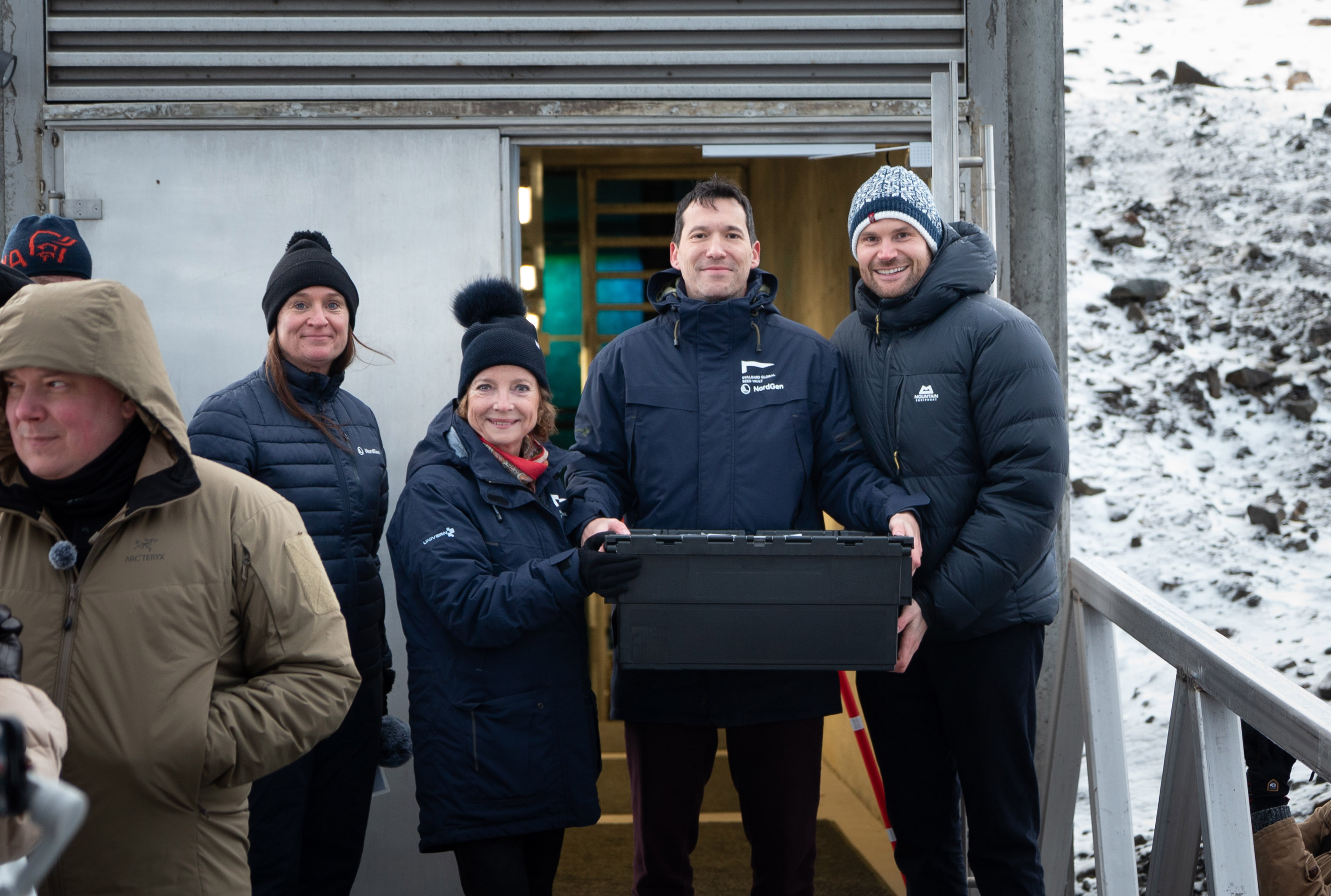 Group with a box