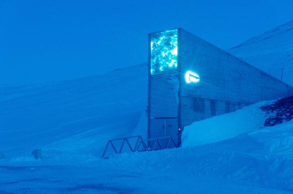 Exterior photo of Svalbard Global Seed Vault.